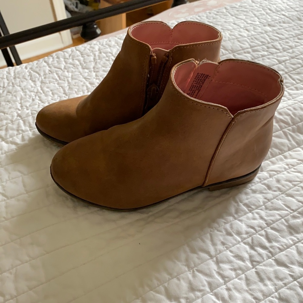 EUC toddler girls leather boots